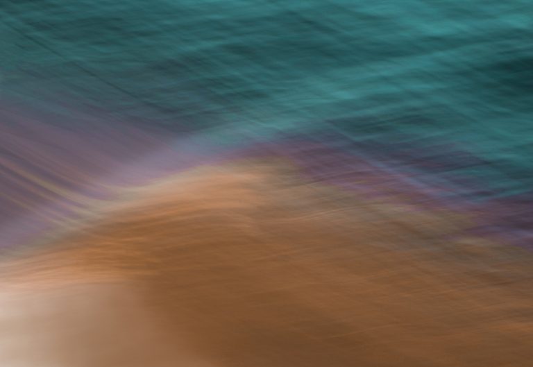 Image taken using intentional camera movement that looks like a wave.