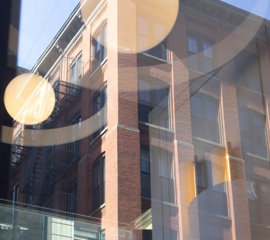 Reflections in a Brooklyn window - Photographer: Lee Goldstein