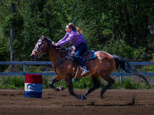 Barrel Racing - Photographer: Bonnie Forman-Franco
