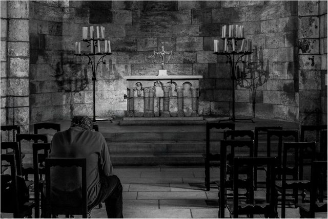 B&W B Second Place - Richard Magro: Petitioning the Lord with Prayer