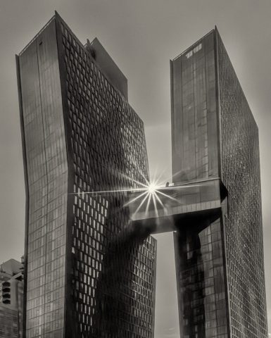 Starburst Through the Residential Copper Building - Photographer: Bonnie Forman-Franco