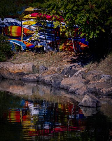 Kayak Reflecting Pool - Photographer: Vincent Como Kayak Reflecting Pool - Photographer: Vincent Como