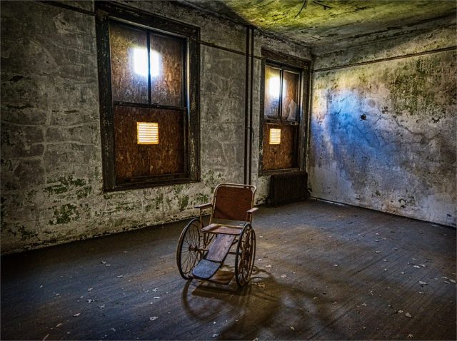 Abandoned Wheel Chair - Photographer: Ellen Dunn Abandoned Wheel Chair - Photographer: Ellen Dunn