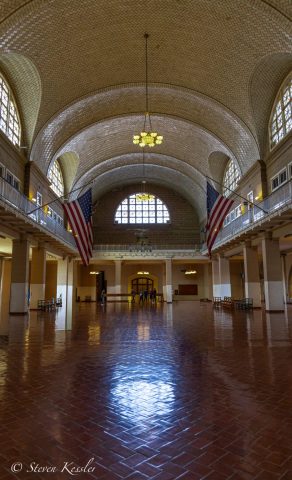 Great Hall at Ellis Island - Photographer: Steven Kessler