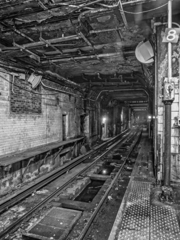 ABANDONED SUBWAY TRACK - Photographer: Bonnie Forman-Franco