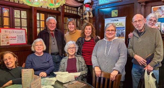 Group Photo Inside The Birchwood Restaurant