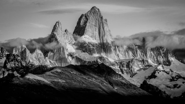 B&W A First Place - Paul Kelly: Fitz Roy at Sunrise